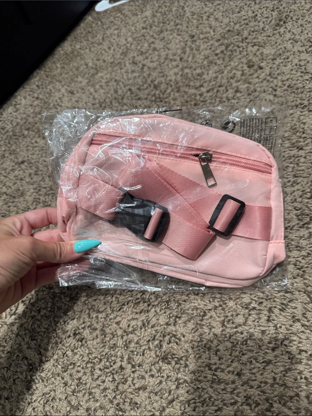 Pink Women's Cosmetic Pouch - Soft Travel Crossbody Bag